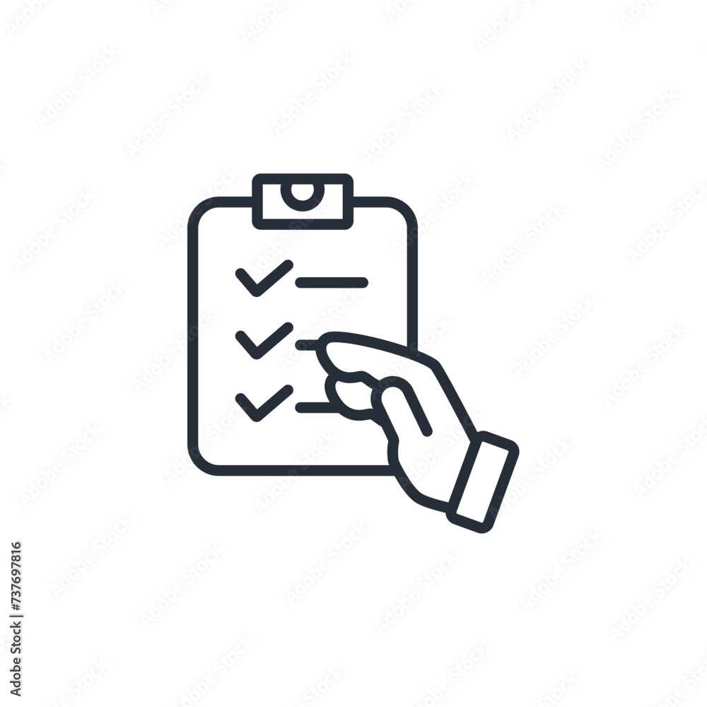 Poster schedule icon. vector.editable stroke.linear style sign for use web design,logo.symbol illustration.