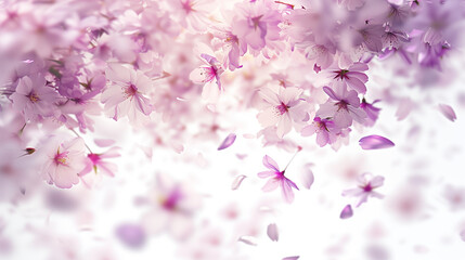 Purple Floral Explosion Abstract Background