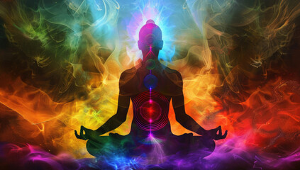 mindfulness yoga pose mandala meditation, connection to universe and god