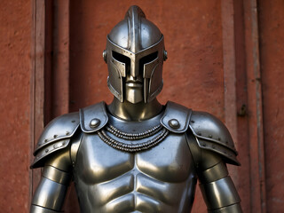 Knight in silver armor