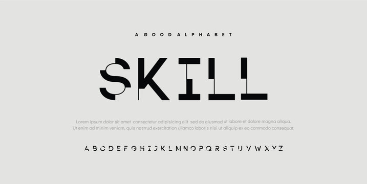 Skill modern creative minimal alphabet small letter logo design