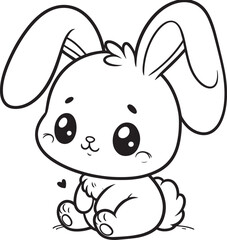 Funny bunny vector 