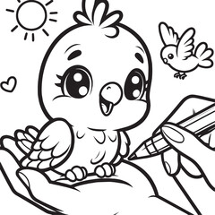 birds coloring book for kids