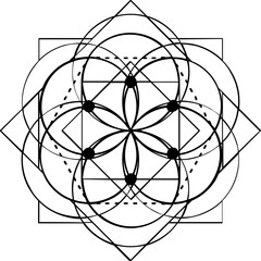 Sacred Geometry,  geometric, mosaic, Mandala, Coloring shapes, Pattern, sacred geometry svg, sacred geometry cut file, sacred geometry silhouette, sacred geometry clipart