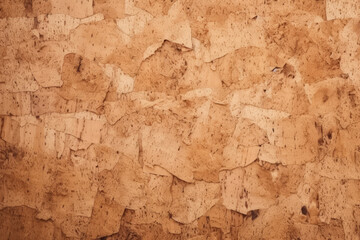 Processed collage of cork board or OSB board material texture. Background for banner, backdrop