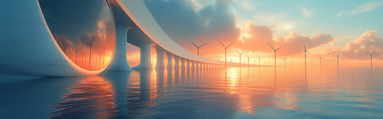 Sustainable energy systems, new generation energies, nature-friendly and green energy - obrazy, fototapety, plakaty