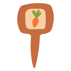garden signs for plants for the vegetable. Icon, element, symbol.
