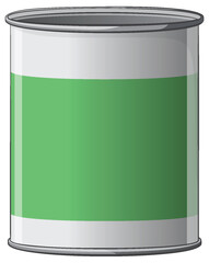 Vector graphic of a simple tin can