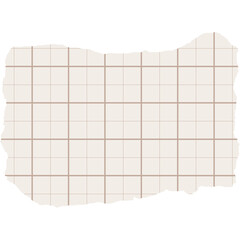 Torn Paper With Grid