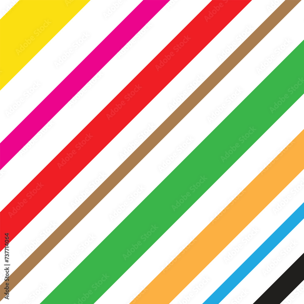 Poster abstract geometric repeatable coloring diagonal straight line pattern.