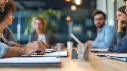 Fototapeta premium Entrepreneurs discussing investment and partnership options for their startup