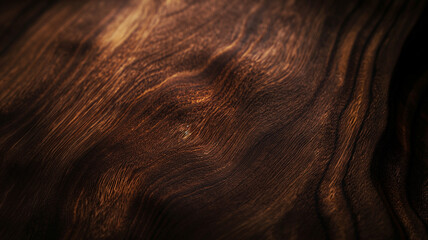Waves of Elegance: Textured Walnut Wood Grain in Close-Up