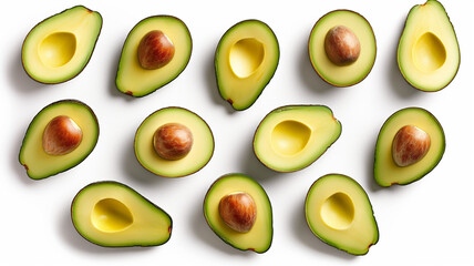 Sliced Avocado Patterns - The Art of Healthy Food Arrangement
