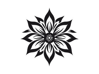 Obraz premium Beautiful minimalist flower illustration art.