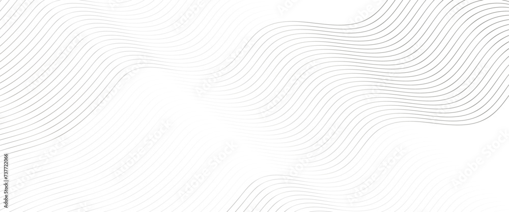 Aufkleber vector wavy thin lines pattern, simple abstract geometric transparent background, abstract black wav
