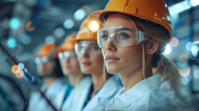 Diverse workers in various industries such as technology, healthcare, finance, and construction, symbolizing comprehensive industry coverage. Generative AI. - Powered by Adobe