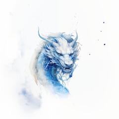 Watercolor style dragon