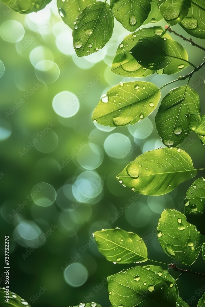 Poster spring or summer season abstract nature background. generative ai.