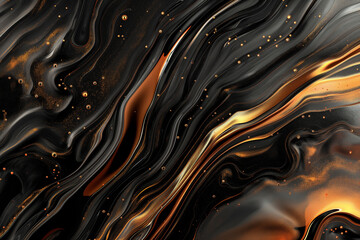 Abstract background image with a luxurious gold liquid metal motif Abstraktes Hintergrundbild mit einem luxuriösen Gold-Flüssigmetall-Motivラグジュアリー感がある金の液体金属をモチーフにした抽象的な背景画像