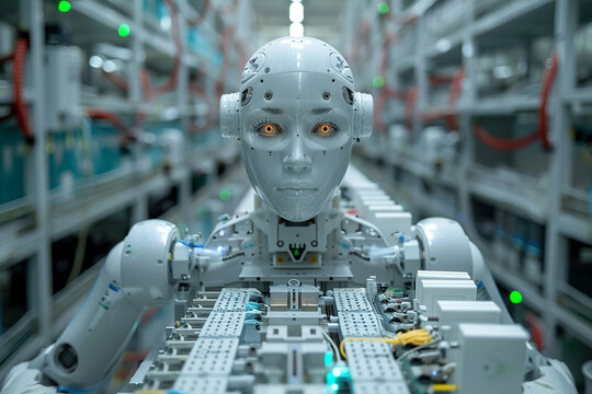 Automated Manufacturing Process robotics in factories