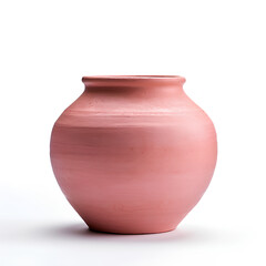 clay pot isolated on white