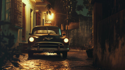 car in the night