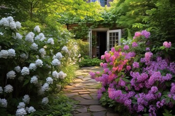 path in the garden.