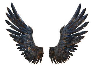 Obraz premium Flying wings isolated on transparent background