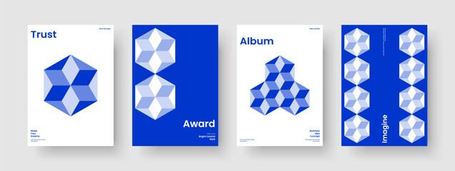 Isolated Flyer Layout. Geometric Book Cover Design. Creative Poster Template. Background. Business Presentation. Report. Banner. Brochure. Advertising. Newsletter. Brand Identity. Portfolio