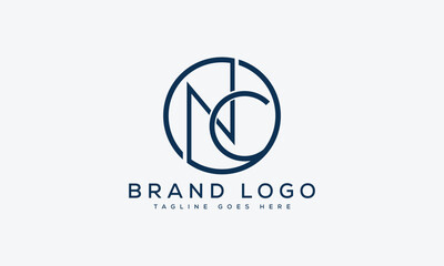 letter NC logo design vector template design for brand.