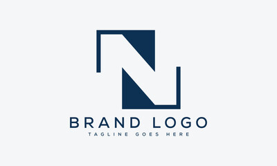 letter N logo design vector template design for brand.