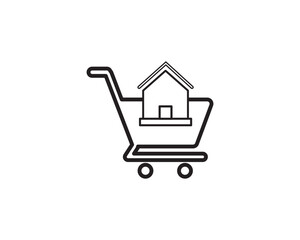 supermarket business icon vector symbol design illustration