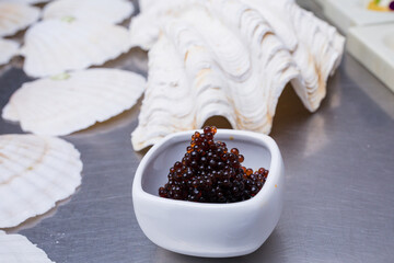 black and white peppercorns