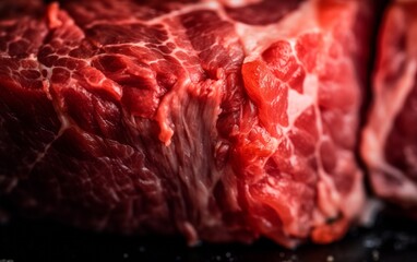 macro shot of meat 