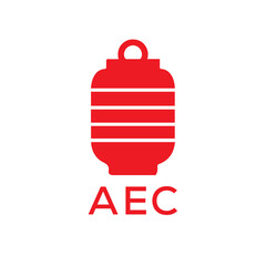 AEC Letter logo design template vector. AEC Business abstract connection vector logo. AEC icon circle logotype.
