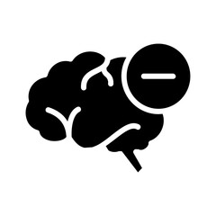 Vector solid black icon for Negativity