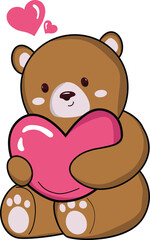 teddy bear with heart