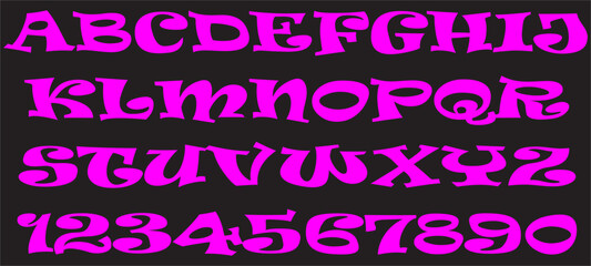 Calligraphic Font Handwritten Modern Font for Lettering.