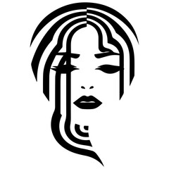Hand drawn vector illustration of a sketch of women