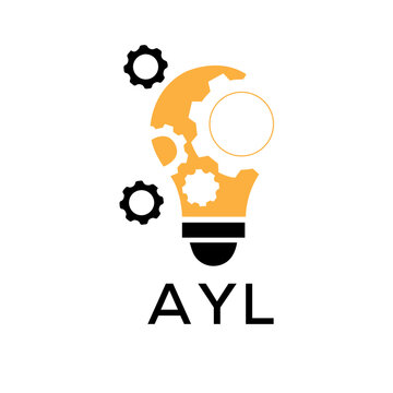 Initial AYL Letter Linked Logo for business and company identity. Modern AYL Letter Logo Vector Template with modern trendy golden logo.
