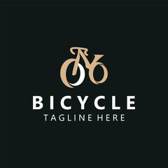 Bike Bicycle logo template design inspiration. Bicycle store Quality symbol icon vector