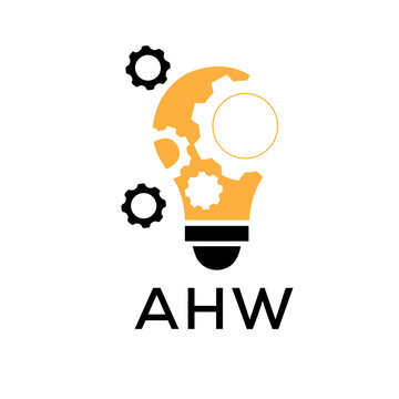 Initial AHW Letter Linked Logo for business and company identity. Modern AHW Letter Logo Vector Template with modern trendy golden logo.
