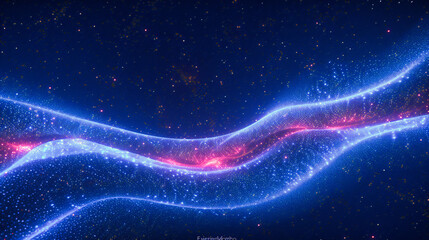 Obraz premium Futuristic light and abstract design, symbolizing digital innovation, communication, and the flow of information