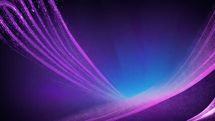 Abstract Design with Sparkling Purple Waves