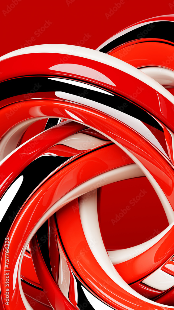 Poster 3d multicolor geometric shapes . abstract design elements. dynamic abctract pattern, 3d illustration