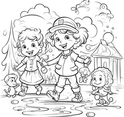 children drawing with chalk on a blackboard