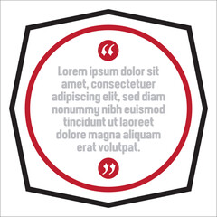 Vector set of Creative quote text template. Quote blank template. Quote bubble. frame of quotes. Print design. Quote form. Template vector set.