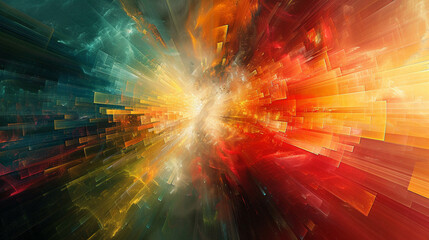 Abstract digital art representing the fusion of creativity and AI innovation