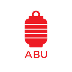 ABU Letter logo design template vector. ABU Business abstract connection vector logo. ABU icon circle logotype.

