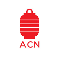 ACN Letter logo design template vector. ACN Business abstract connection vector logo. ACN icon circle logotype.
